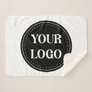 Manta Sherpa elegante, moderno, refinado y editable.