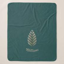 Elegante Verde Oro Pino Personalizado