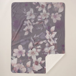 Manta Sherpa Elemento acuarela de lavado de color BG&P con pint