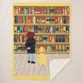 Manta Sherpa Elija un libro para llevar a la perrera