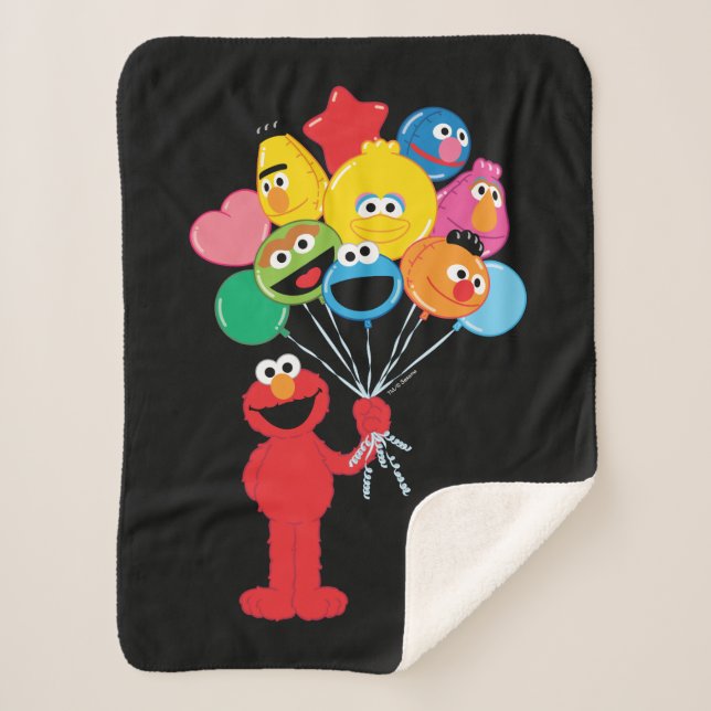 Manta Sherpa Elmo Balloons (Anverso)