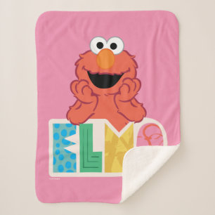 Manta Sherpa Elmo Cute y Diversión