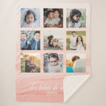 Embalse rosa Abuela Sherpa Blanket