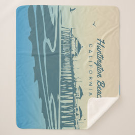 Manta Sherpa Embarcadero de Huntington Beach, CA - ilustracion