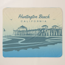 Manta Sherpa Embarcadero de Huntington Beach, CA - ilustracion
