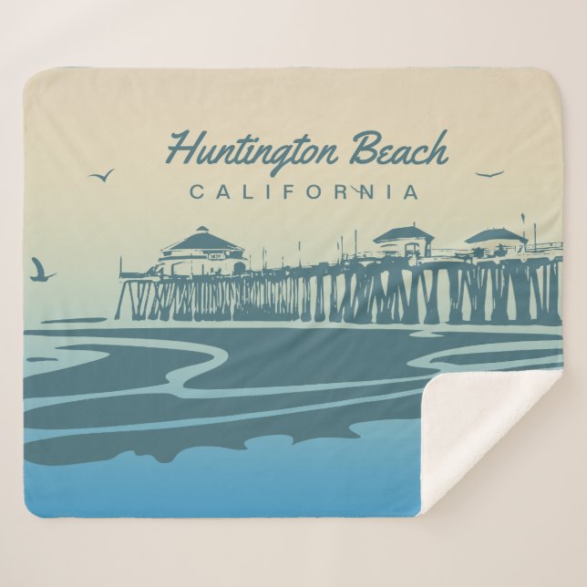 Manta Sherpa Embarcadero de Huntington Beach, CA - ilustracion (Anverso (horizontal))