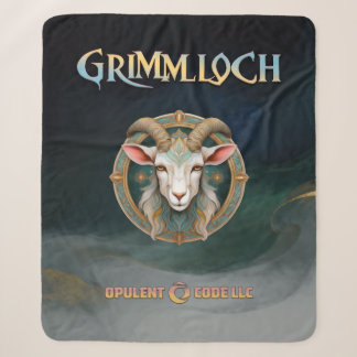 Manta Sherpa Emblema de Cabra Grimmloch Fantasía RPG de un lado