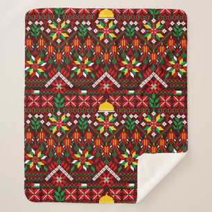 Manta Sherpa Embrodería tradicional de Palestina Tatreez