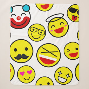 Manta Sherpa emojis de payasos divertidos