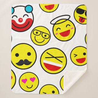 Manta Sherpa emojis de payasos divertidos