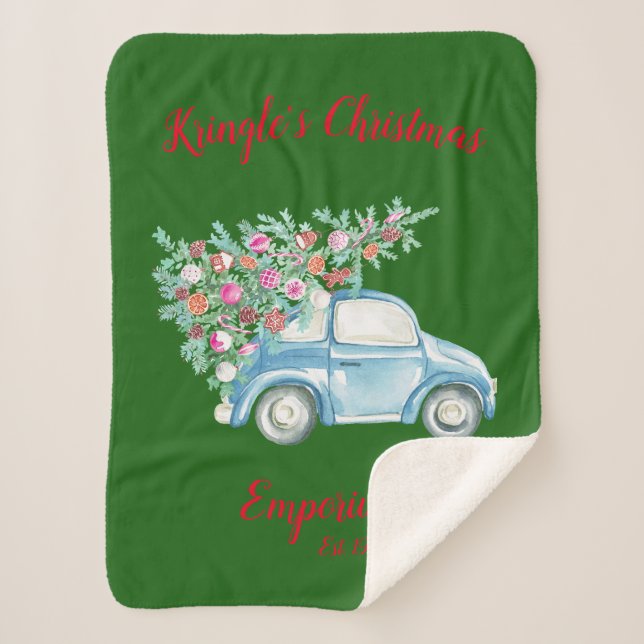 Manta Sherpa Emporio de los Navidades de Kringle (Anverso)