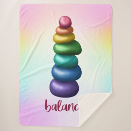 Manta Sherpa En cuenta. Rocas arco iris