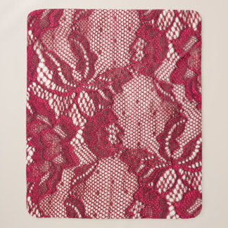 Manta Sherpa Encaje rojo: tela de jacquard elástica.