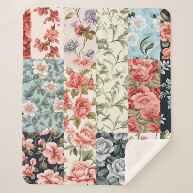 Manta Sherpa Encanto vintage (Anverso)