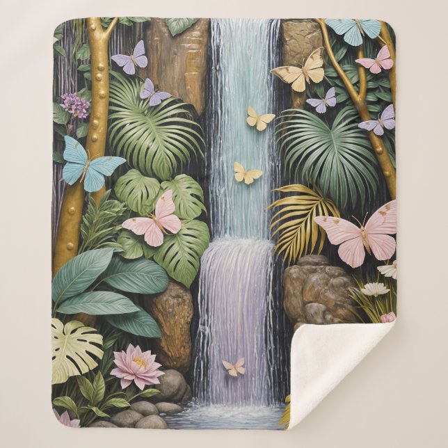 Manta Sherpa Enchanted Falls Oasis (Anverso)