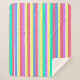 Manta Sherpa Energizar las bandas de Pastel de Primavera