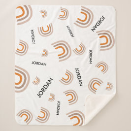 Manta Sherpa Enfermera personalizada Noche de arcoiris moderno 