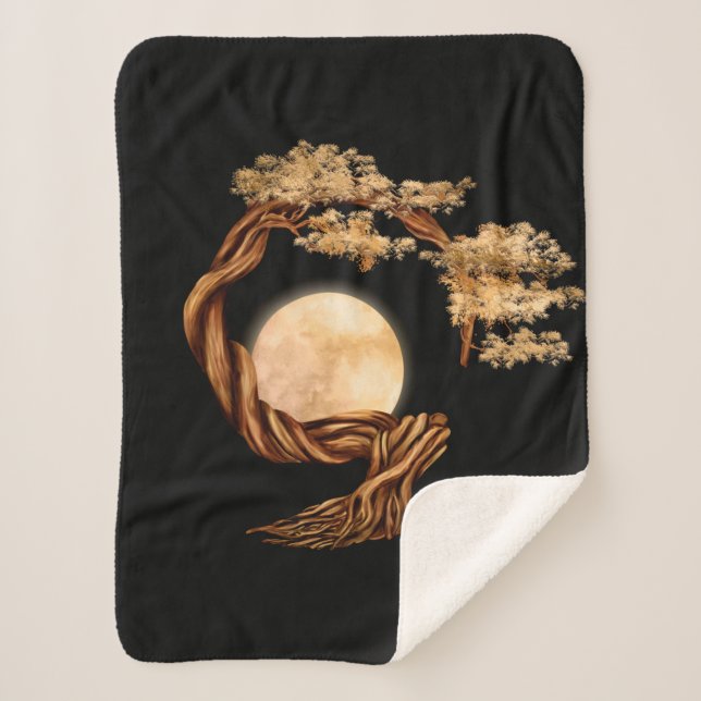 Manta Sherpa Enso Zen Circle Bonsai Tree (Anverso)