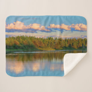 Manta Sherpa Entrada al atardecer   Nuevo Brunswick, Canadá