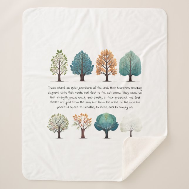 Manta Sherpa Envuelto en la discreta sabiduría del bosque (Anverso)