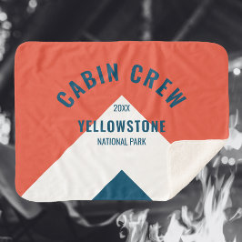 Manta Sherpa Equipo de cabina Retro Destino Peronalizado Marina