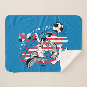 Manta Sherpa Equipo de Fútbol de EE. UU. con BUGS BUNNY™ Gráfic