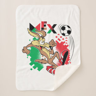 Manta Sherpa Equipo de fútbol de México Gráfico de WILE E. COYO