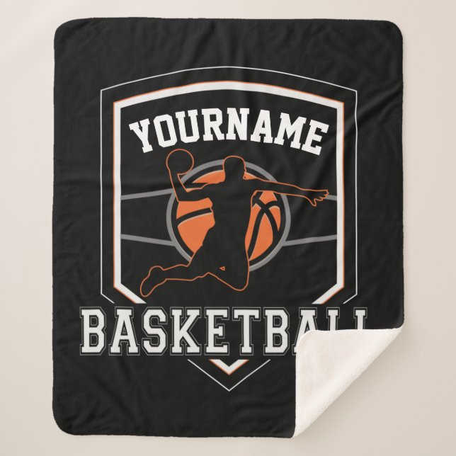 Manta Sherpa Equipo de Slam Dunk de jugador de baloncesto perso (Anverso)