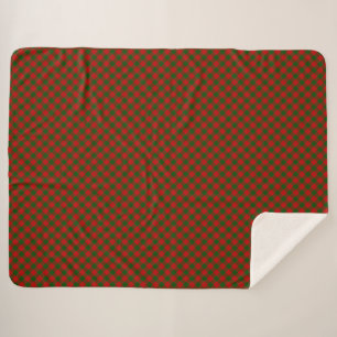 Manta Sherpa Erskine tartan rojo platillo