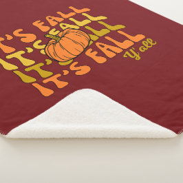 Manta Sherpa Es el Día de Acción de Gracias feliz en otoño