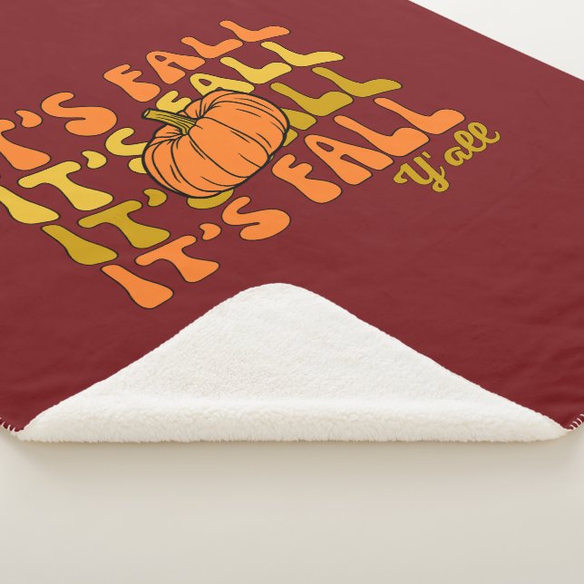 Manta Sherpa Es el Día de Acción de Gracias feliz en otoño (3/4)