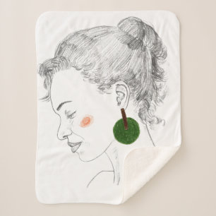 Manta Sherpa Esbozo de brillo