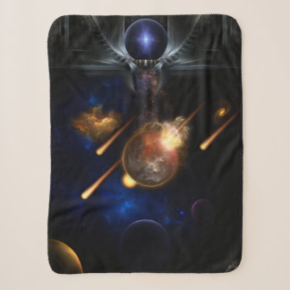 Manta Sherpa Escapada de arte fractal asteroide apocalipsis