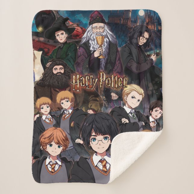 MANTA SHERPA ESCENA DEL CONJUNTO DE ANIMES DE HARRY POTTER™ (Anverso)