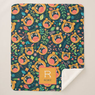 Manta Sherpa Escúchame Roar la jungla de tigres personalizada