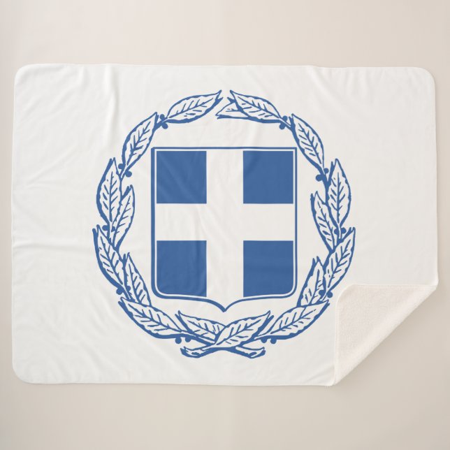 Manta Sherpa Escudo de armas de Grecia (Anverso (horizontal))