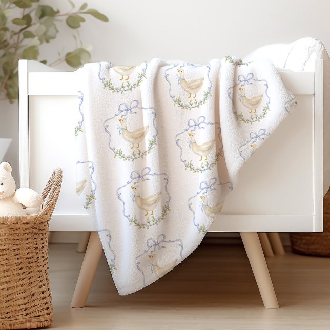 Manta Sherpa Escudo de Bow Azul de Goose Silly (Subido por el creador)