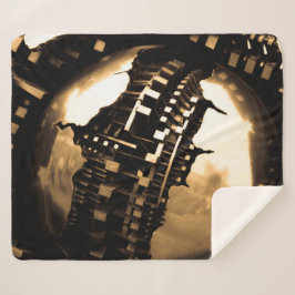 Manta Sherpa Escultura de Steampunk de bronce