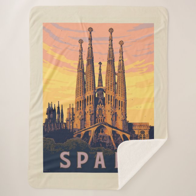 Manta Sherpa España | Sagrada Familia (Anverso)