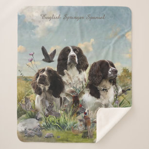 Manta Sherpa Españoles Springer ingleses, arte
