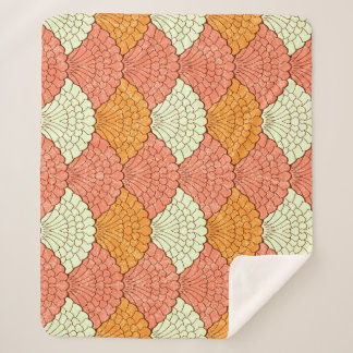 Manta Sherpa Espectáculo de la Shell: Patrones de mar abstracto