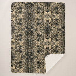 Manta Sherpa Espejo con un aspecto aterciopelado, clásico beige