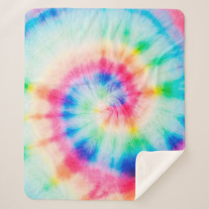 Manta Sherpa Espiral acuarela. Arte Orgánico Sucio Artístico Sp