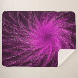 Manta Sherpa Espiral de lavanda3 - Tapa Sherpa