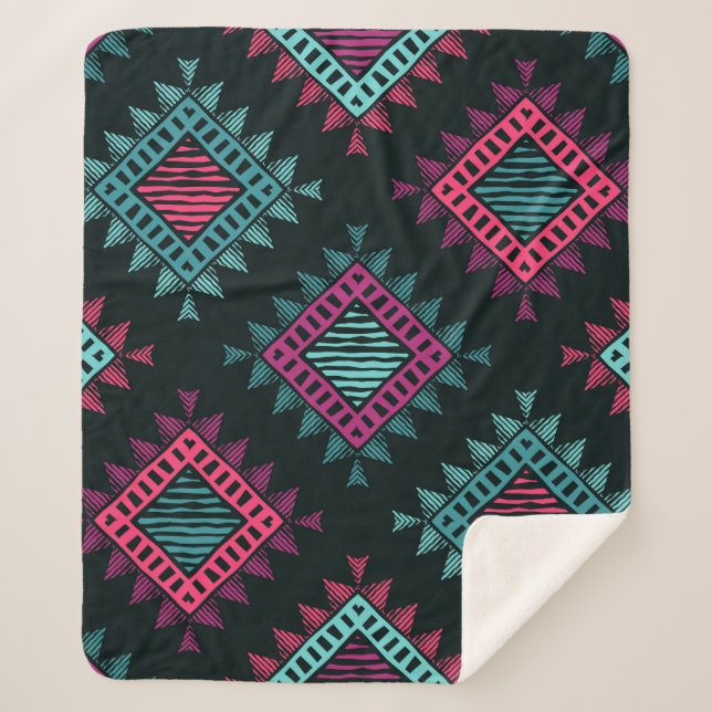 Manta Sherpa Espíritu boho: La etnia tribal no tiene problemas (Anverso)