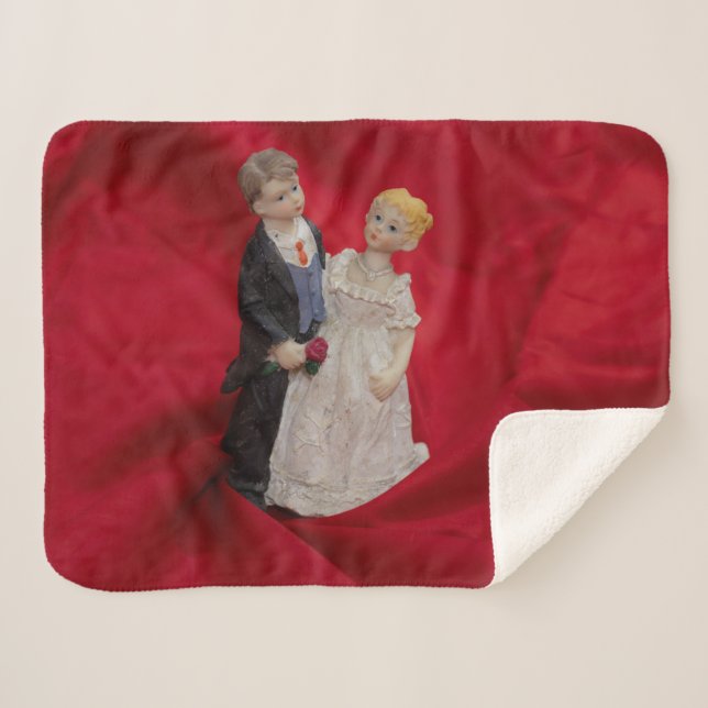 Manta Sherpa Esposo y esposa (celebración del matrimonio en el  (Anverso (horizontal))