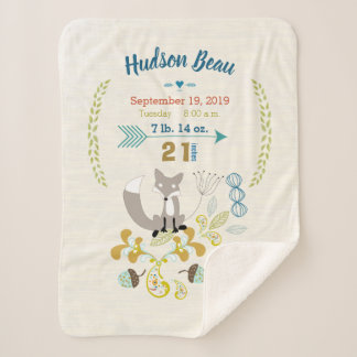 Manta Sherpa Estadísticas de natalidad de patrones florales de