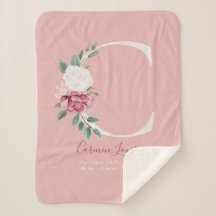 Estadísticas de natalidad rosada de la niña bebé -