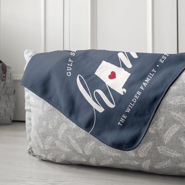 Manta Sherpa Estado de origen de Alabama Personalizado (Subido por el creador)