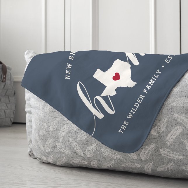 Manta Sherpa Estado de origen de Texas Personalizado (Subido por el creador)